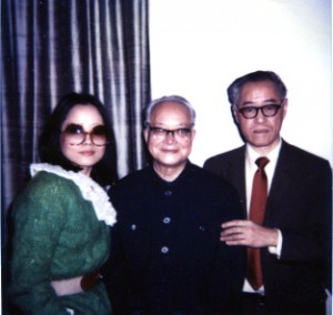 80年代沈從文訪美，與夏志清，叢甦合影（叢甦提供）