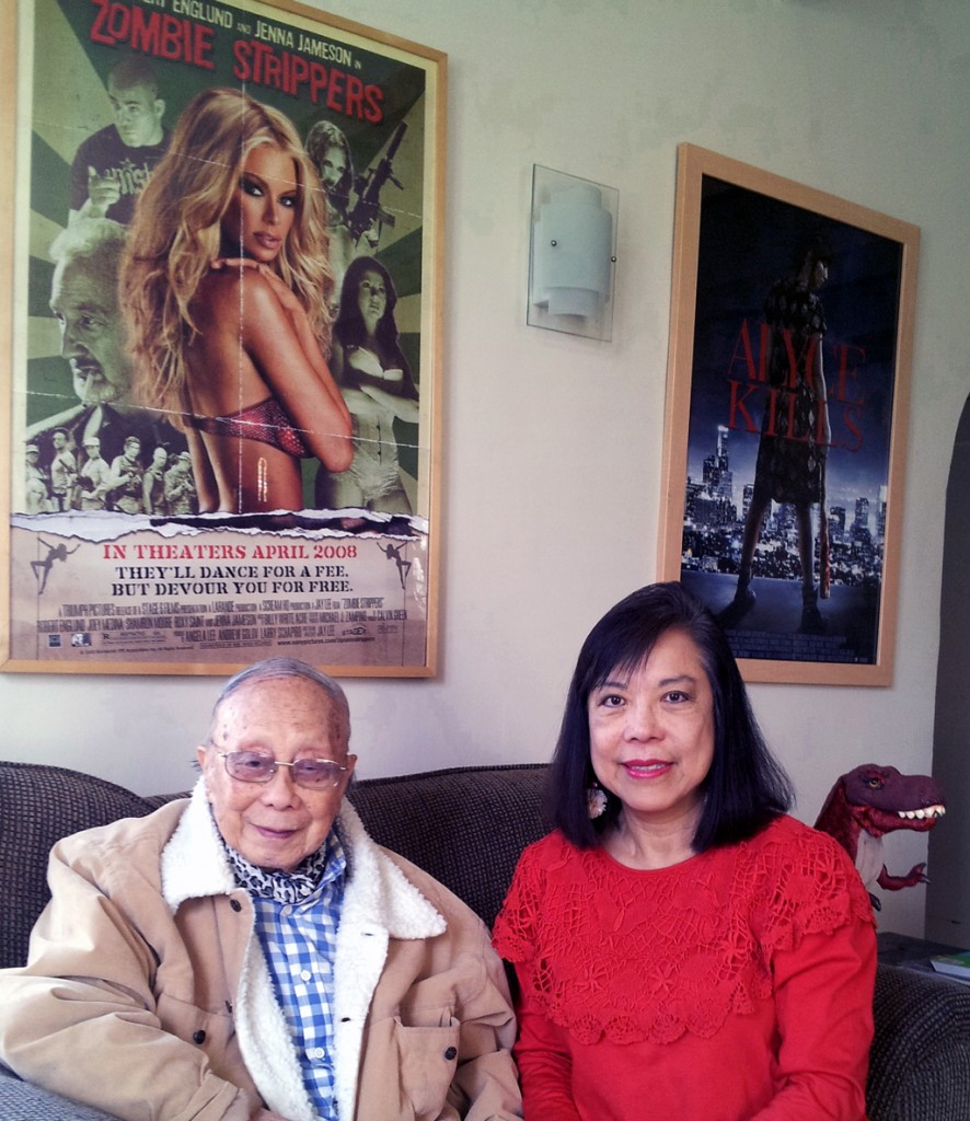 2015年2月作者與黎錦揚攝於黎府。